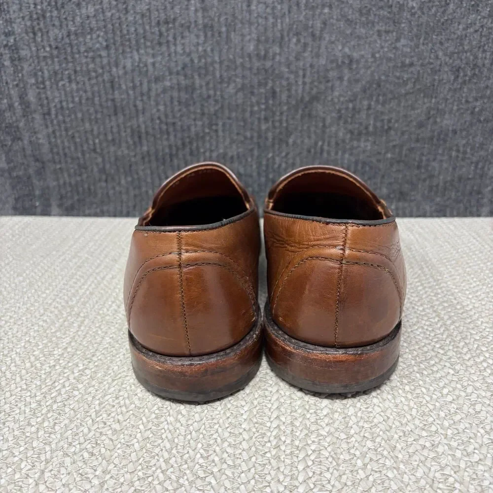 Allen Edmonds Randolph Penny Loafers Brown Leather Dress Shoes Oxfords Sz 10 2E